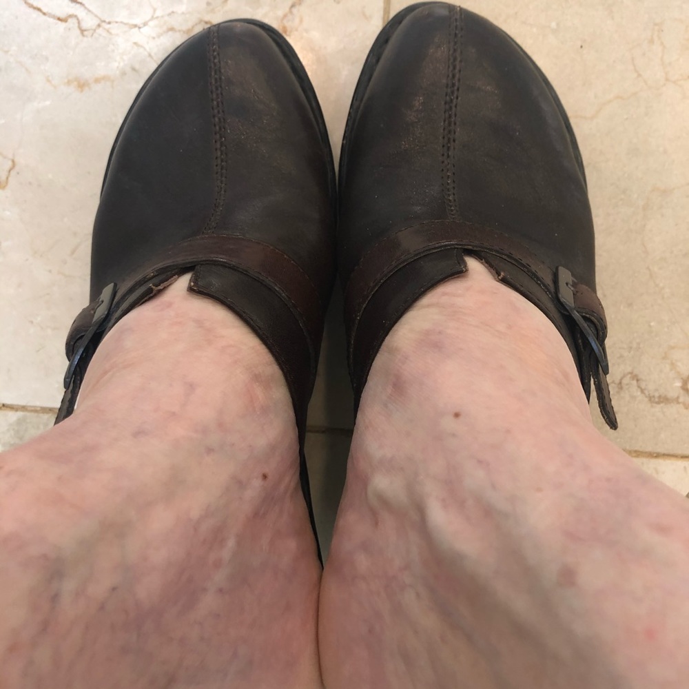 Born clogs brown leather slides Sz 8 - Picture 14 of 15